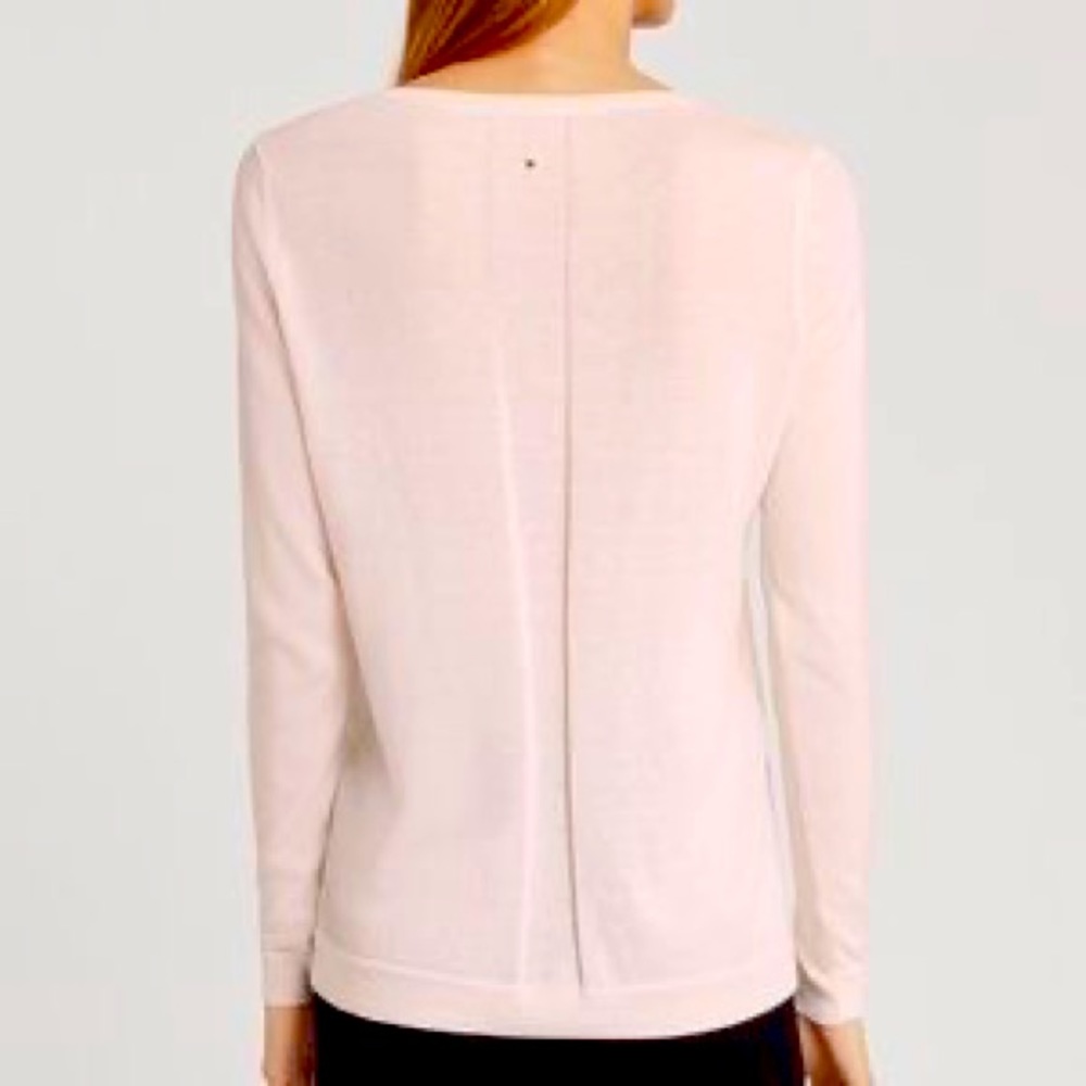 NWOT Cuyana Cotton Cashmere Silk Crewneck Sweater in Blush